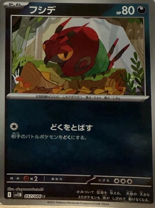 Japanese Black Bolt Venipede [Poke-Ball] Pokémon card